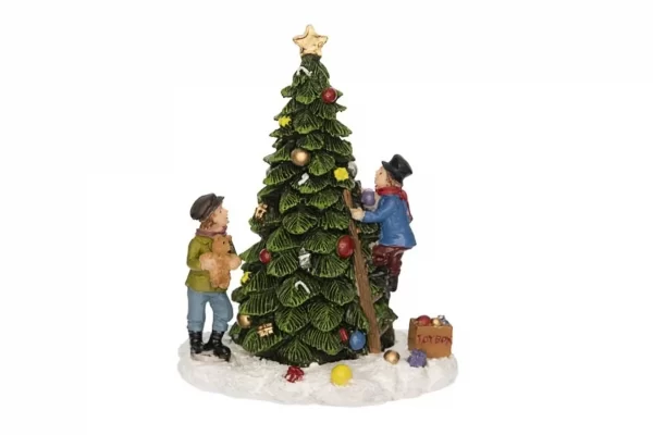Téli mini falu kiegészítő karácsonyfa